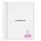 Lover Birds Valentine's Day Cards (Inside (Right))
