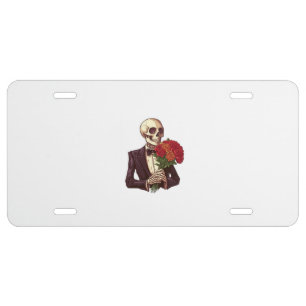 Lover Bones � Funny Romantic Skeleton License Plate