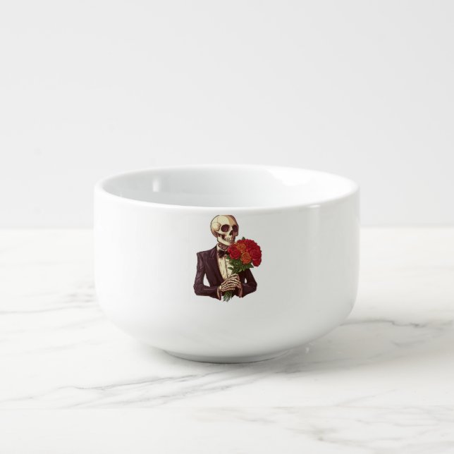 Lover Bones � Funny Romantic Skeleton Soup Mug (Front)