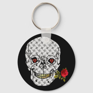Lover Boy Skull Keychain