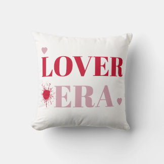 Lover Era Valentine's Day | Pink & Red Hearts  Throw Pillow