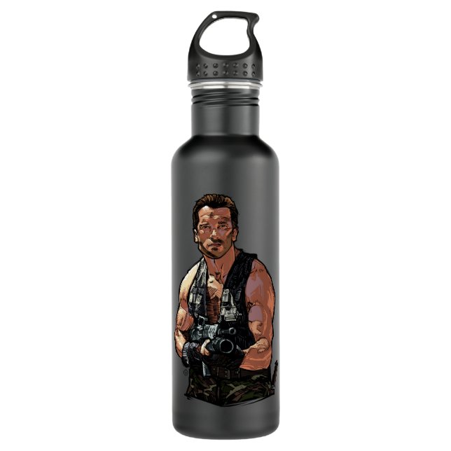 Lover Gift Arnold Schwarzenegger Stainless Steel Water Bottle (Front)
