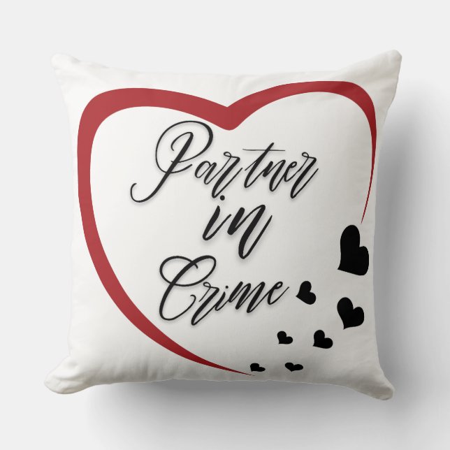 Lover Gift ; Couple Design  Throw Pillow (Front)