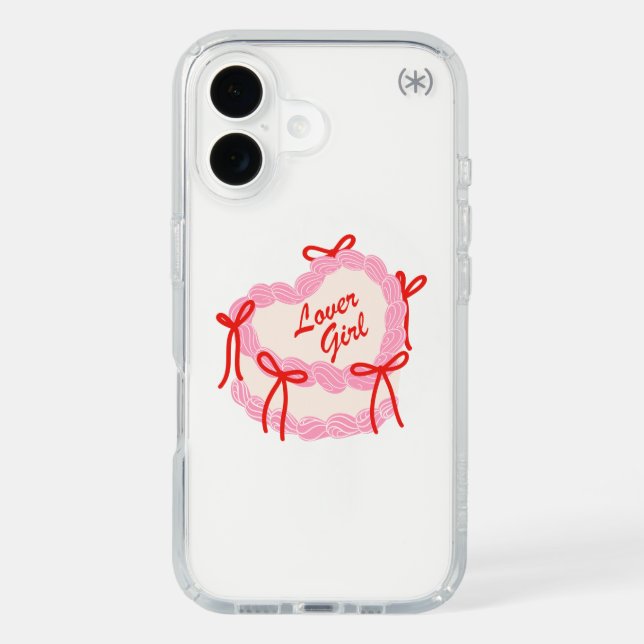 Lover Girl Coquette Cake Pink Speck iPhone Case (Front)