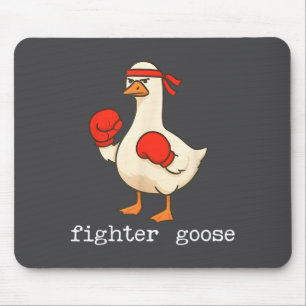 Lover Goose And Fighter Goose, Funny Couple Goose  Mouse Pad