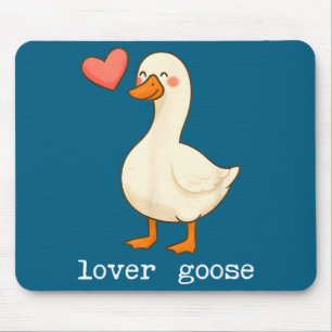 Lover Goose And Fighter Goose, Funny Couple Goose  Mouse Pad