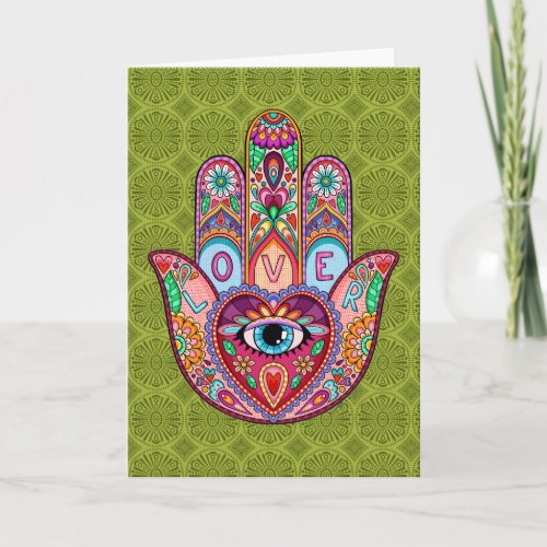 Lover Hamsa Greeting Card