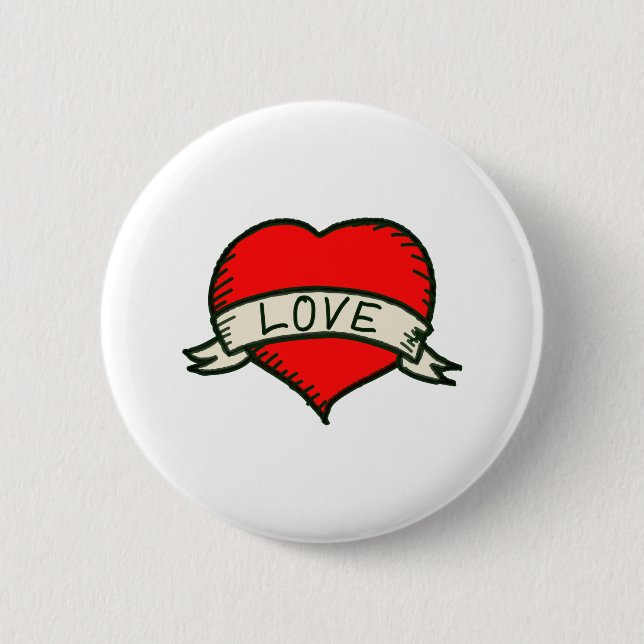Lover Heart Shape Drawing Button (Front)