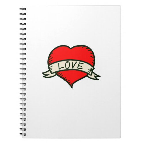 Lover Heart Shape Drawing Notebook