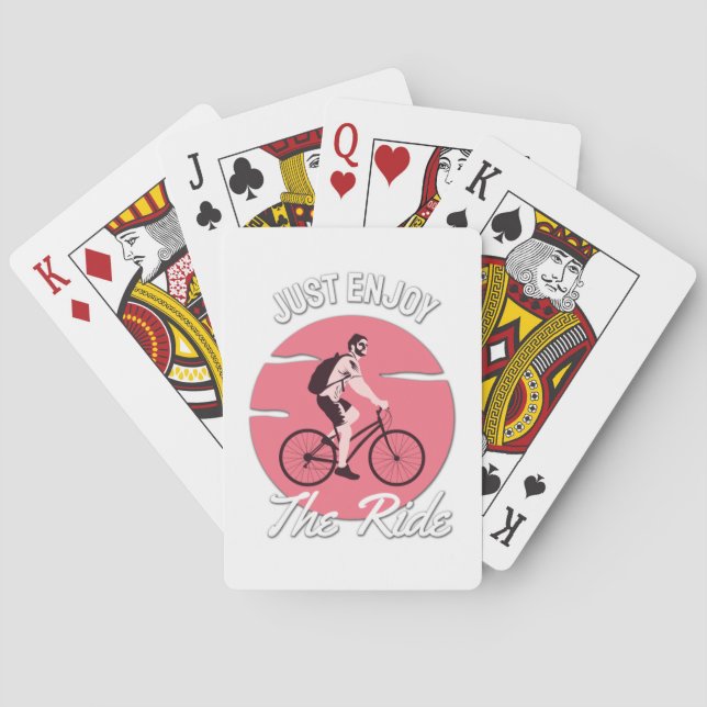 Lover - Just Enjoy The Ride Poker Cards (Back)
