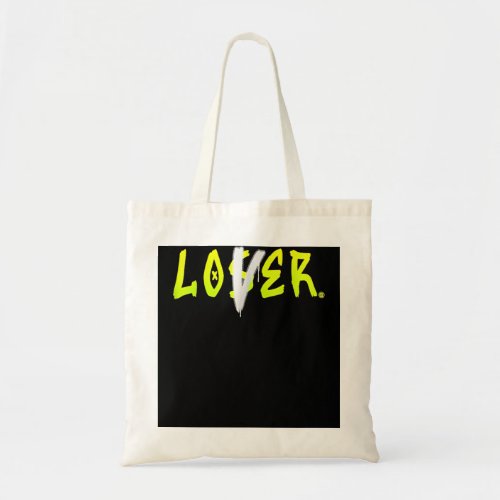 Lover Loser Graphic Match Green Sneaker Electric O Tote Bag