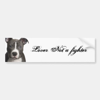 Lover. Not A Fighter. Bumper Sticker