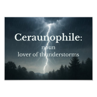 Lover of Thunder Storms Photo Print