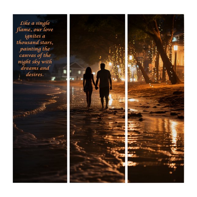 Lover on the beach triptych (Front)