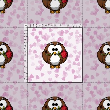 Lover Owl - Fabric by just_owls at Zazzle