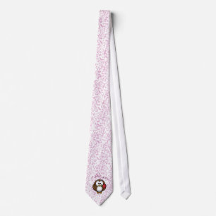 lover owl neck tie