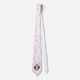 lover owl neck tie