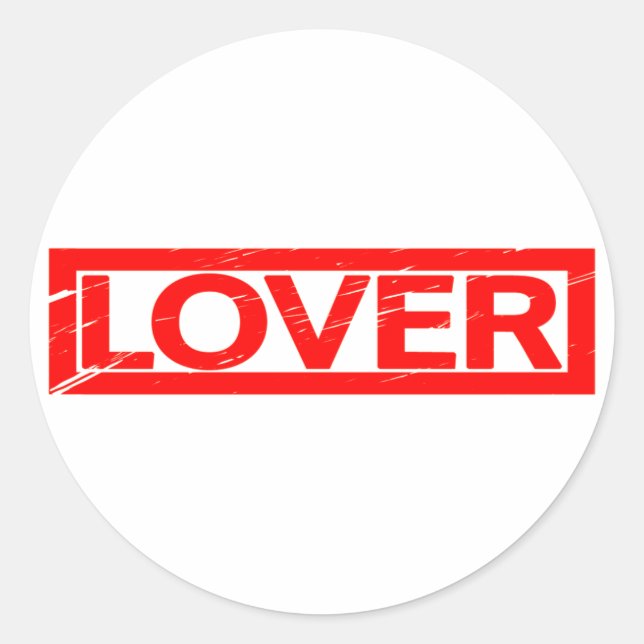 Lover Stamp Classic Round Sticker (Front)