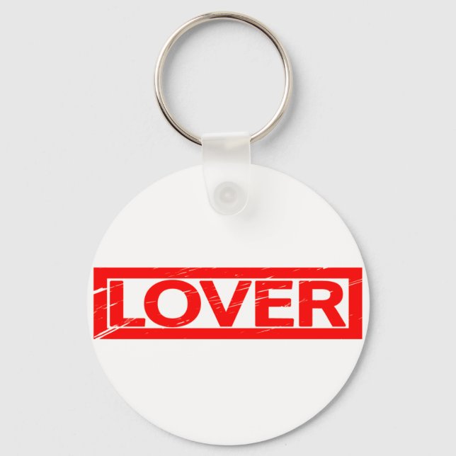 Lover Stamp Keychain (Front)
