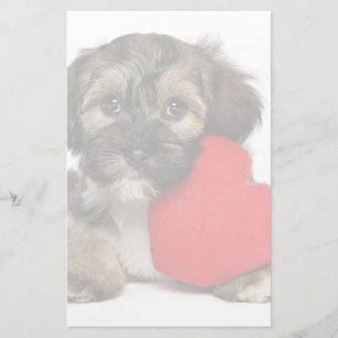 Lover Valentine Havanese Puppy Dog Stationery