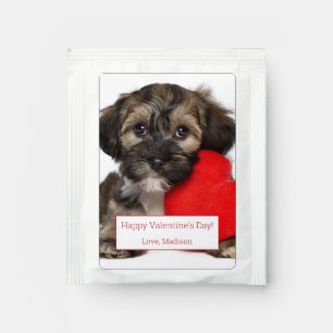 Lover Valentine Havanese Puppy Dog Tea Bag Drink Mix