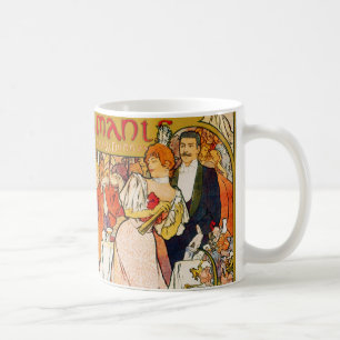 Lovers, Alphonse Mucha Coffee Mug