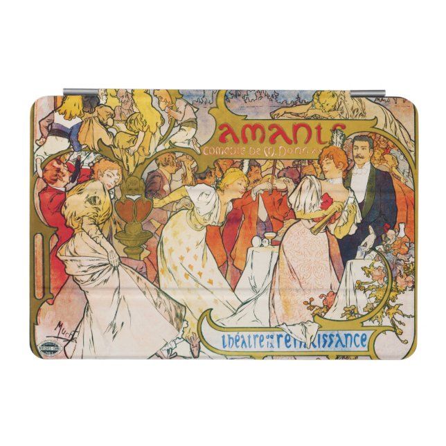 Lovers, Alphonse Mucha iPad Mini Cover (Horizontal)