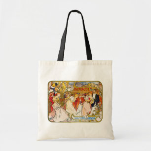 Lovers, Alphonse Mucha Tote Bag