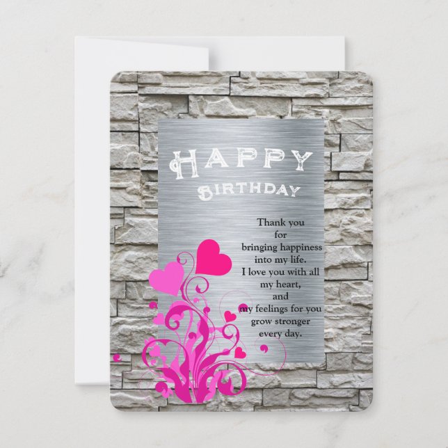 Lover's birthday card (Front)