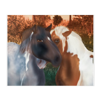 Lovers Bound by Twilight Acrylic Print