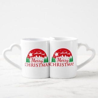 Lover's Coffee Mug Set - Merry Christmas
