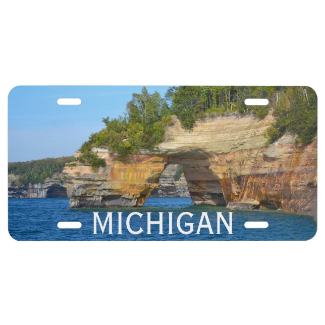 Lovers Cove Michigan License Plate (Front)