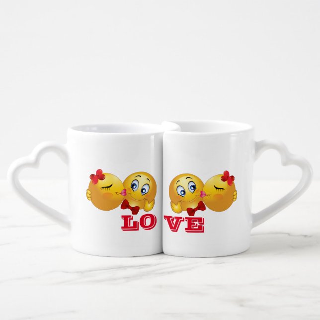 LOVERS EMOJI MUG BY J.T (Front Nesting)
