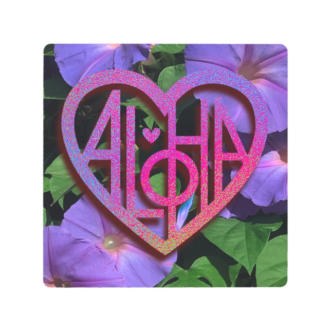 Lover's Heart® Aloha Metal Wall Art (Front)