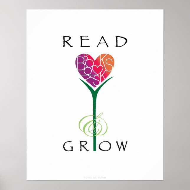 Lover's Heart® Read Books & Grow Poster (Front)
