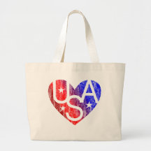 LOVER'S HEART® USA Tote Bag