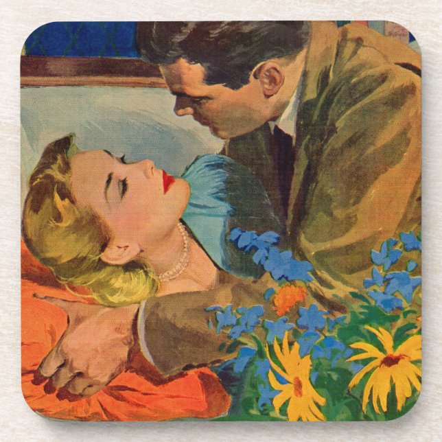 Lovers in Love Beverage Coaster (Front)