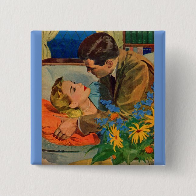 Lovers in Love Pinback Button (Front)