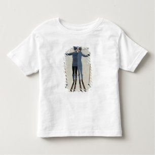 <Lovers in the Snow> by Georges Barbier Toddler T-shirt