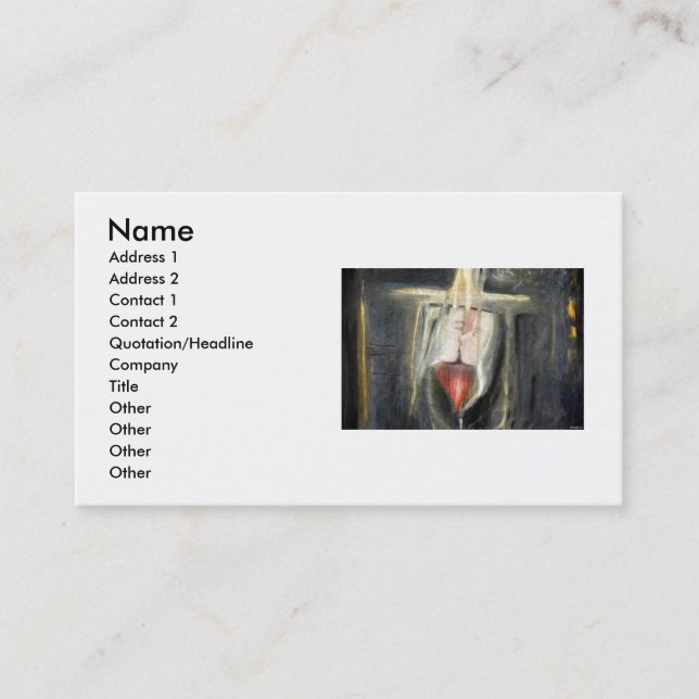 Lovers Kiss2 Business Card (Front)