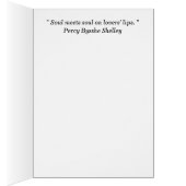 Lovers kissing each other under a blooming tree (Inside (Right))