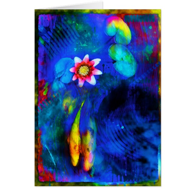 Lovers, Koi card, Love, wedding (Front)