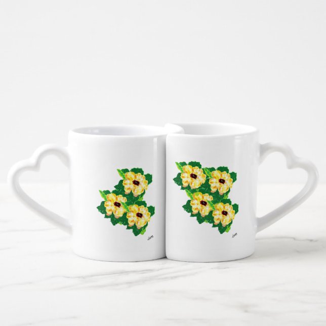 Lovers' mug : Black Eyed Susan Vine (Front Nesting)