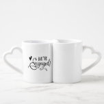 Lovers' mug - coffee mugs - engagement gift ideas<br><div class="desc">Style: Coffee Mug Set It’s a match made in heaven for this lovers’ mug set! Made to perfectly fit together, this ceramic mug set is a great gift for a wedding, anniversary, Valentine’s Day, Sweetest Day, or any other special occasion. The heart-shaped handles on each mug add an extra touch...</div>