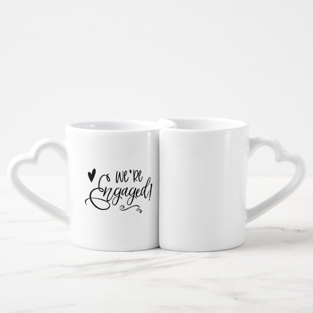 Lovers' mug - coffee mugs - engagement gift ideas (Front Nesting)