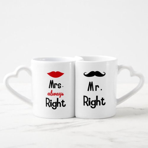 Lovers Mug Mr  Mrs Always Right