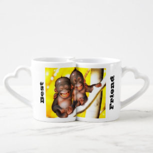 Lovers Mug Set Monkeys