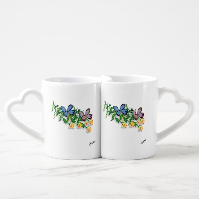 Lovers' mug : Yellow Rose Of Texas (Front Nesting)