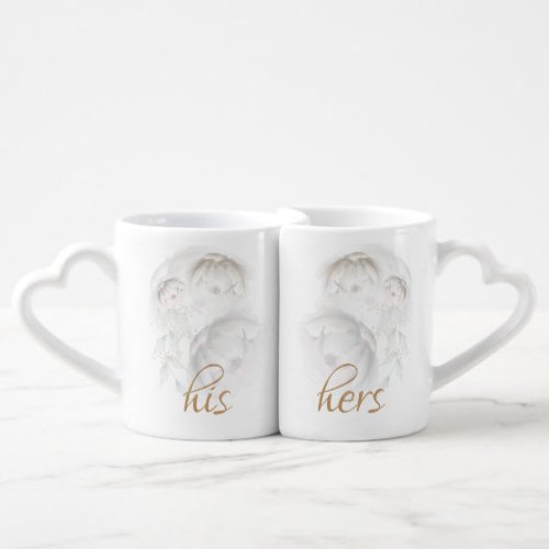 Lovers Mugs   Elegant Alabaster White Cream