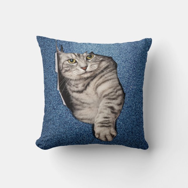 Lovers of Housepets Throw Pillow (Front)